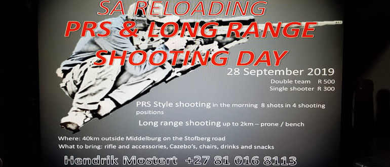 Order For Sa Reloading Prs Long Range Shooting Day